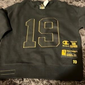 Champion 100 Century Knitwear Collection "19" Algodon Stitched Sweater Men Small